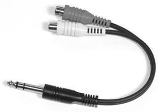 Link Audio 1/4 TRS-M to 2x RCA-F Y-Cable